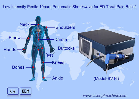 Harga yang bagus 2000000Tembak Disfungsi Ereksi Ed Tekanan Udara Radial Shockwave Therapy Machine on line