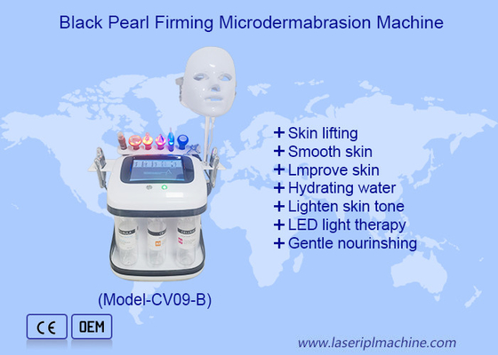 Black Pearl Aqua Peel RF Ultrasonik Oxygen Bubble Hydro Microdermabrasion Mesin untuk Pembersihan mendalam