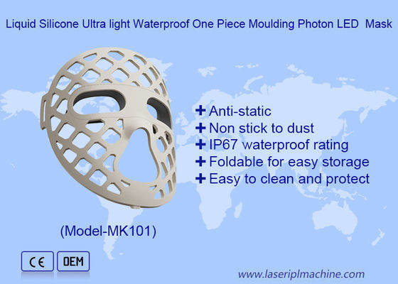 Harga yang bagus Desain Hollow Out Soft Silicone Biru Merah Kuning Terapi Cahaya LED Topeng Wajah on line