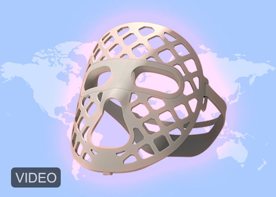 Harga yang bagus 360 derajat Soft Silicone Facial Mask dengan Hollow Design Led Blue Red Led Light Therapy on line