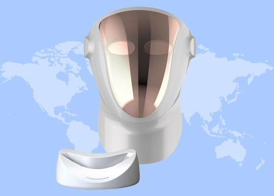 Harga yang bagus Mesin Kecantikan Wajah dan Leher Terapi Cahaya LED Warna Rose Gold Berkualitas Tinggi on line