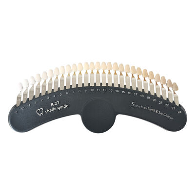 Harga yang bagus 3D Shade Guide 27 Colors Comparator Tooth Bleaching Shade Chart Board on line