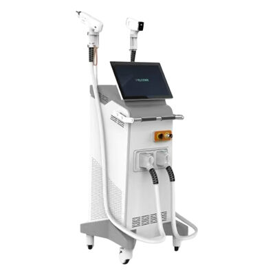 2in1 Nd Yag Pico Laser Pembuangan Tato Permanen 755 1064 808nm Ice Diode Laser Hair Removal Machine