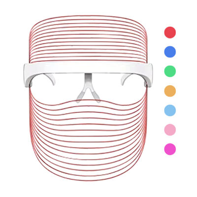 Home Use Rechargeable Wireless 7Color Beauty Light Therapy Led Facial Masks