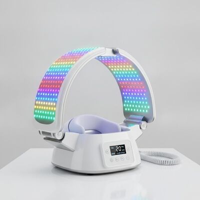 Harga yang bagus Anti penuaan rambut pertumbuhan kembali 273pcs 7 Warna Double PDT Led Light Therapy Mesin On line