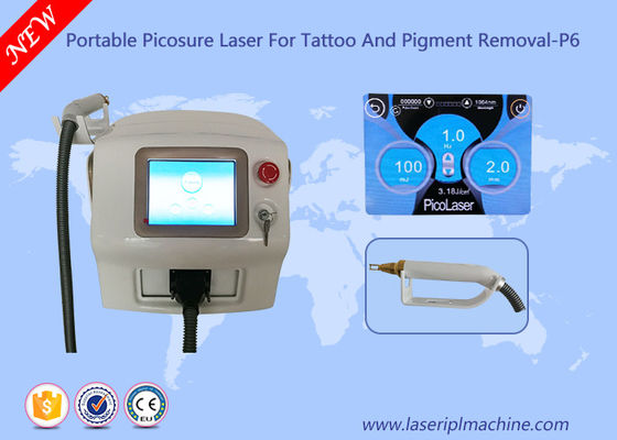 Harga yang bagus Mesin Laser Tato Portabel Penghapusan Picosecond 1064 Nm Q Beralih Nd Yag on line