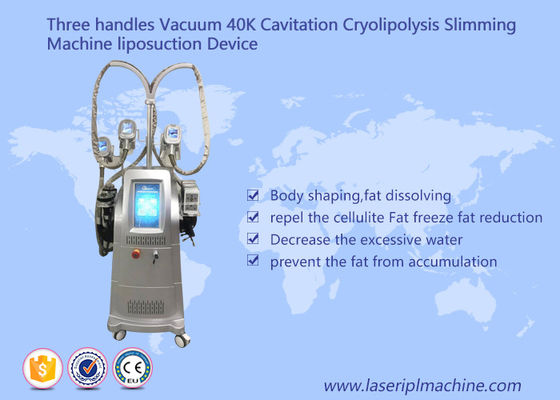 Harga yang bagus Vacuum 40k Kavitasi Cryolipolysis Slimming Machine Liposuctio Perangkat Tiga Menangani on line
