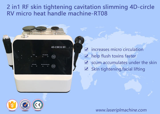 Harga yang bagus 2 In 1 RF Peralatan Kecantikan Skin Tightening Cavitation Slimming 4D Circle Rv Micro Heat Handle Machine on line