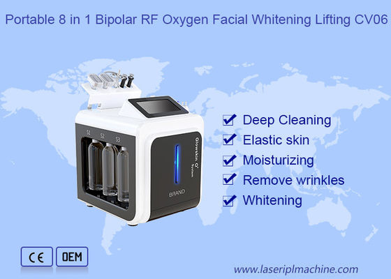Harga yang bagus 8 In 1 Bipolar RF Oxygen Facial Whitening Lifting Mesin Kecantikan on line