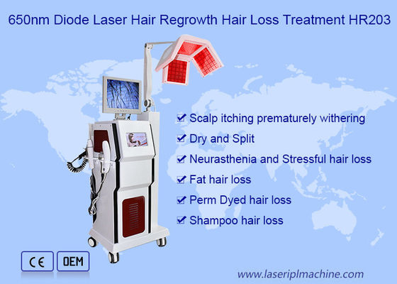 650nm 190 Diode Mesin Stimulator Pertumbuhan Rambut Frekuensi Tinggi