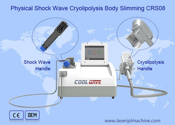 Harga yang bagus 2 Menangani Shock Wave Cryolipolysis Cavitation Mesin Pelangsing Tubuh on line
