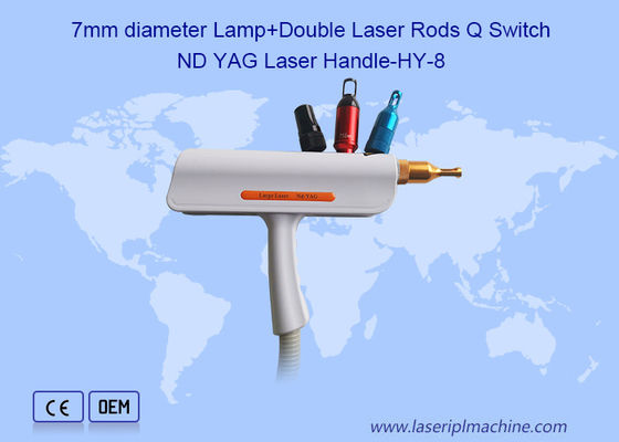 Harga yang bagus Penghapusan Tato Genggam Batang Laser Diameter 7mm Nd Yag Laser Handpiece on line