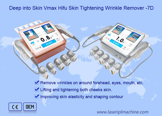 Pegangan Ganda Terfokus Ultrasound 7d Hifu Home Machine Body And Face Slimming