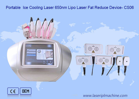 Harga yang bagus Layar Sentuh Ice Cooling Lipolaser Slimming Beauty Machine 650nm on line