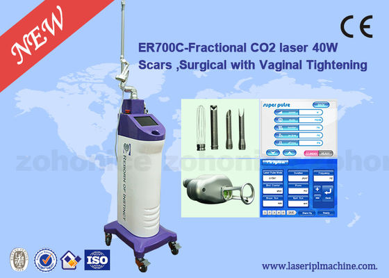 Harga yang bagus 10600nm Metal Tube RF Fractional Laser Cutter Machine Skin Resurfacing on line