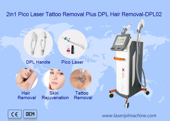 Harga yang bagus 2 In 1 Mesin Dpl Hair Removal Pico Laser Tattoo Removal Kecantikan on line
